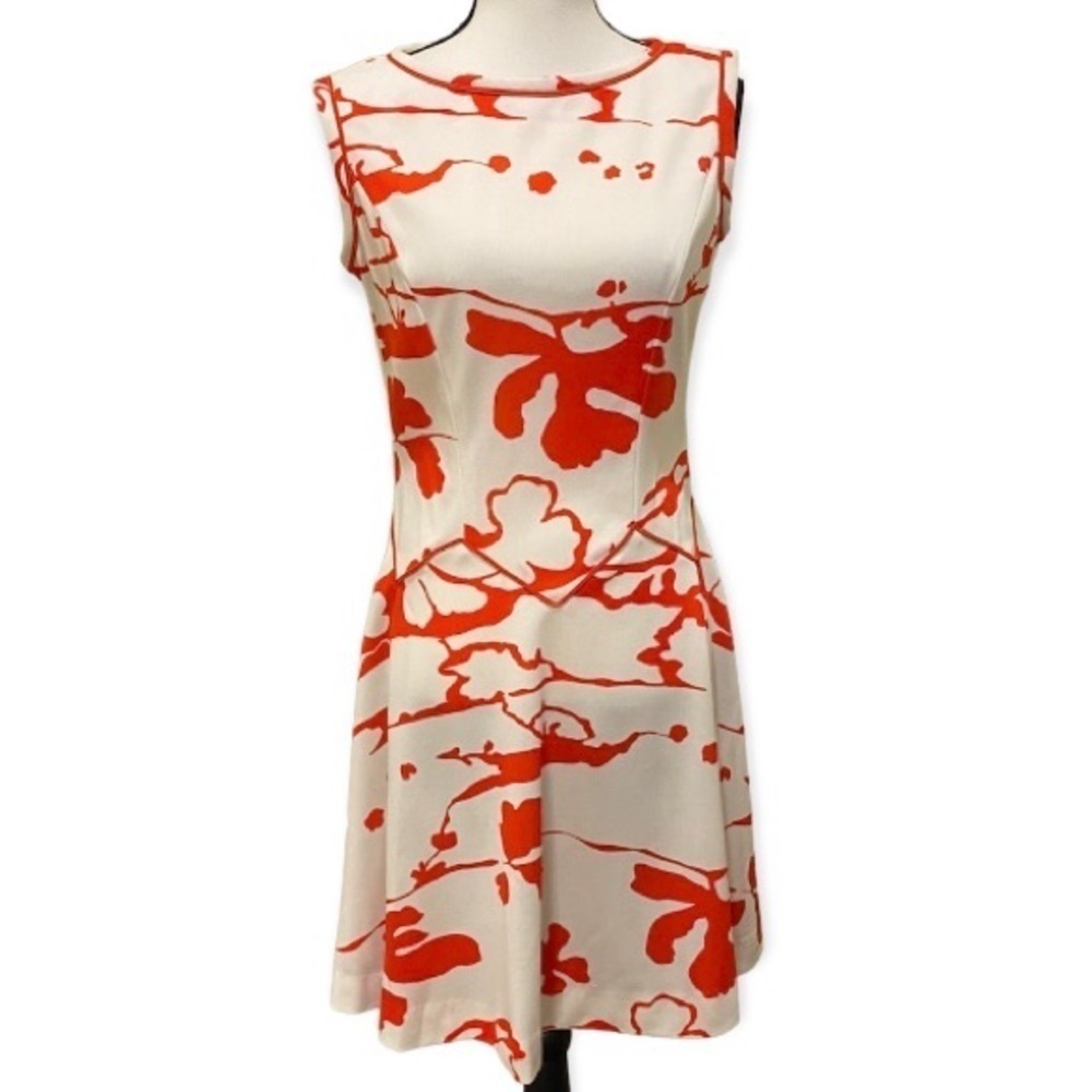 Vintage Union Made R & K Knits Dress White Red Sleeveless Measures Size Medium